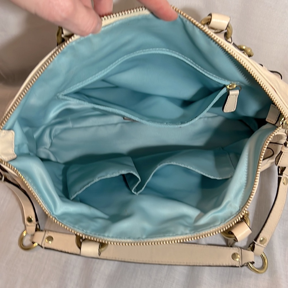 Coach Cream Satchel Bag - Picture 8 of 10